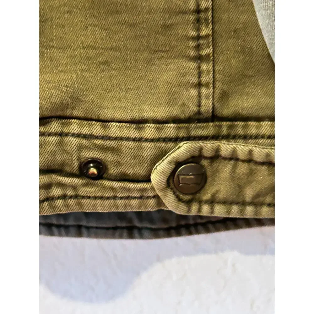 Levi's Trucker Canvas Chore Jacket Size XXL 2XL Brown Outdoor Barn Quilted Liner